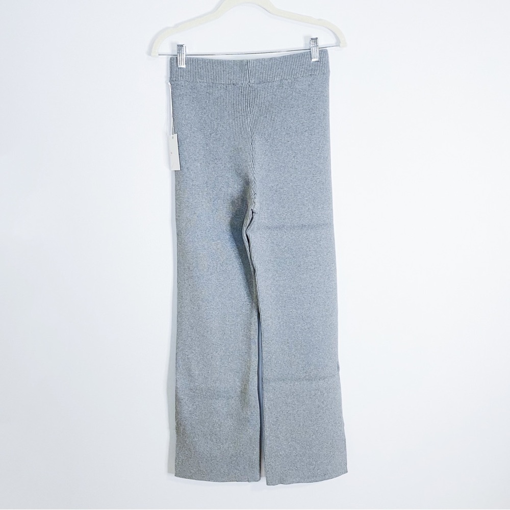 Good American - Grey Ribbed Pants - Picture 5 of 5